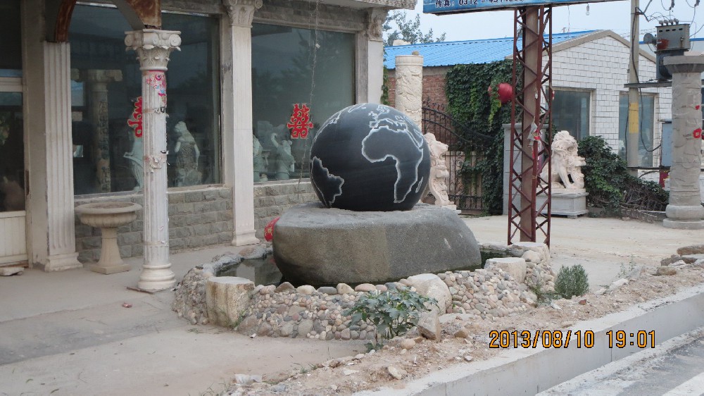 石雕喷泉花盆